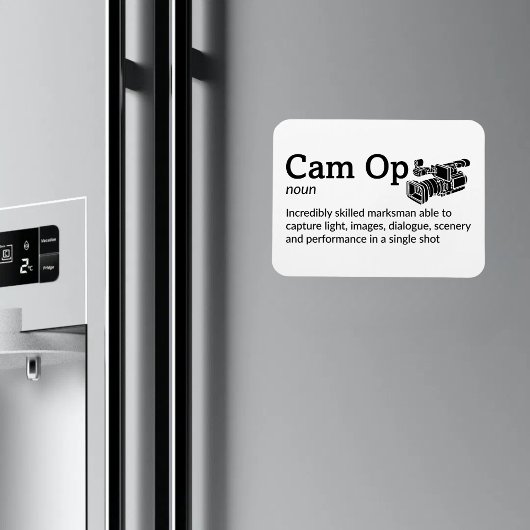 CAM OP Definition - Camera Squad 3" x 4" Flex Magneet