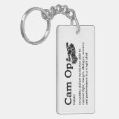 Cam Op Definition - Grappige Film Crew Sleutelhanger (Voorkant Links)