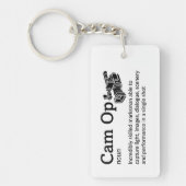 Cam Op Definition - Grappige Film Crew Sleutelhanger (Voorkant)