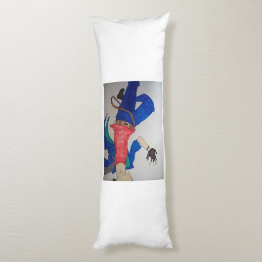 Cam Schells - Anime Guy Artwork - Lichaamskussen (Achterkant (Verticaal))