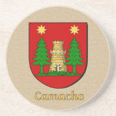 Camacho Heraldic Shield Zandsteen Onderzetter (Voorkant)