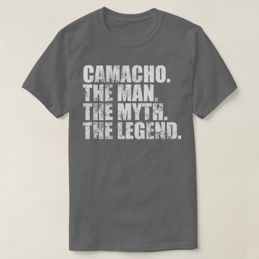 CamachoCamacho Achternaam Camacho Camacho T-shirt (Design voorkant)