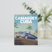 Camagüey Cuban vintage-poster Briefkaart (Staand voorkant)