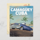 Camagüey Cuban vintage-poster Briefkaart (Voorkant / Achterkant)