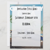 Camagüey Cuban vintage-poster Kaart (Achterkant)