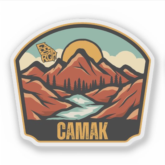 Camak, Georgia Sticker (Voorkant)
