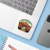 Camak, Georgia Sticker (Laptop met iPhone)