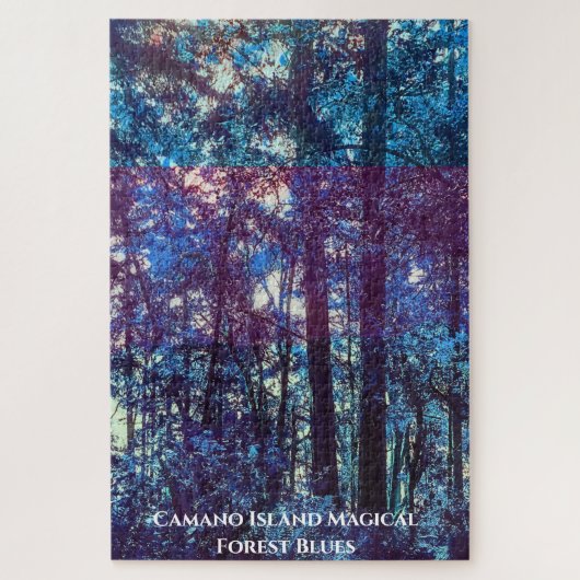 Camano Island Magical Blues Forest Legpuzzel (Verticaal)