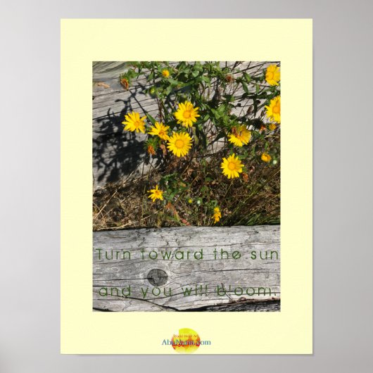 Camano Island Washington Beach met Quote Poster (Voorkant)