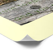 Camano Island Washington Beach met Quote Poster (Hoek)