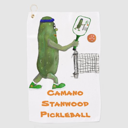 Camano Stanwood Pickleball Golfhanddoek (Voorkant)