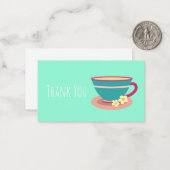 Camaomile thee voor theeliefhebbers dank u notitiekaartje (Voorkant / Achterkant in situ)