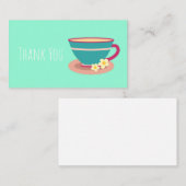 Camaomile thee voor theeliefhebbers dank u notitiekaartje (Voorkant / Achterkant)