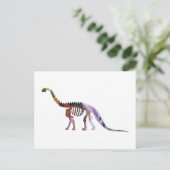 camarasaurus skelet briefkaart (Staand voorkant)