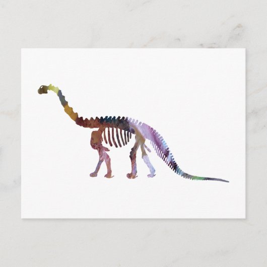 camarasaurus skelet briefkaart (Voorkant)