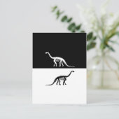 camarasaurus skelet briefkaart (Staand voorkant)