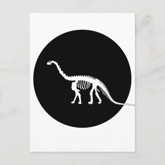 camarasaurus skelet briefkaart (Voorkant)