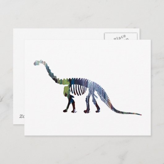 camarasaurus skelet briefkaart (Voorkant / Achterkant)