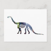 camarasaurus skelet briefkaart (Voorkant)