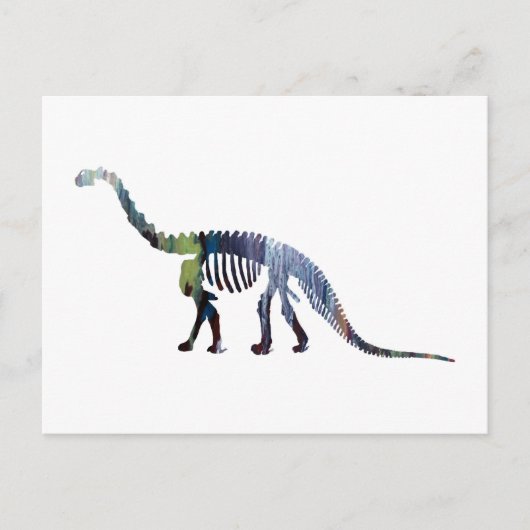 camarasaurus skelet briefkaart (Voorkant)