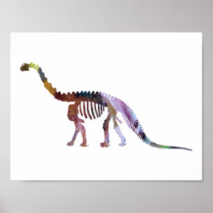 camarasaurus skelet poster