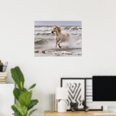 Camargue Horse die geen Surf meer heeft Poster (Thuiskantoor)