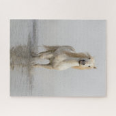 Camargue Horse die in water rondloopt Legpuzzel (Horizontaal)