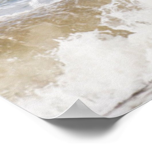 Camargue Horse in het Surf Poster (Hoek)