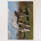 Camargue-paardveulen met moeder legpuzzel (Verticaal)