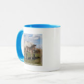 Camargue veulen met moeder mok (Voorkant links)