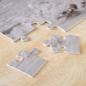 Camarguepaard dat uit de branding loopt legpuzzel (Zijkant)