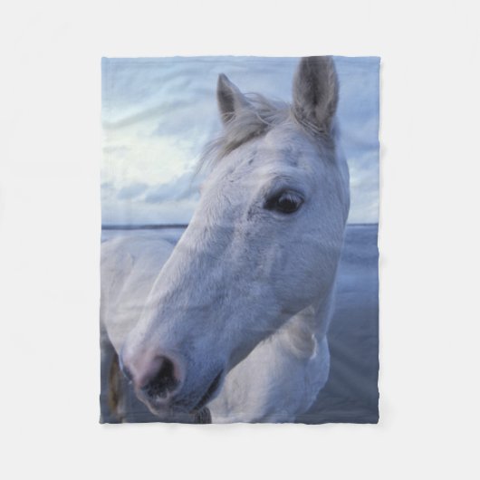 Camarguepaard Fleece Deken (Voorkant)