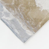 Camarguepaard in de branding fleece deken (Hoek)