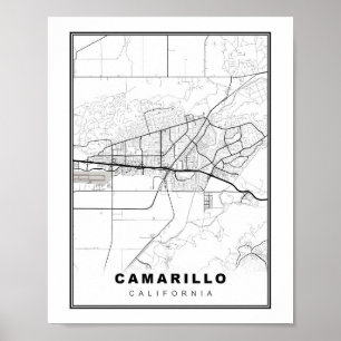 Camarillo Kaart Poster