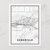 Camarillo Map Briefkaart (Voorkant)