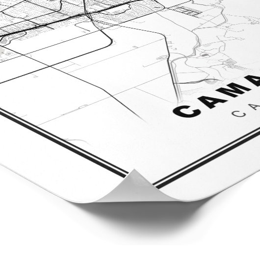 Camarillo Map Poster (Hoek)