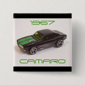 Camaro 1967 vierkante button 5,1 cm (Voorkant)