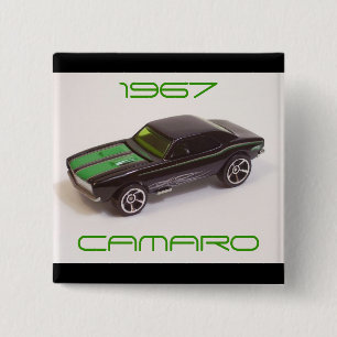 Camaro 1967 vierkante button 5,1 cm