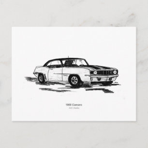Camaro 1969 briefkaart