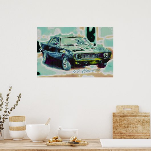 Camaro Abstract Poster (Keuken)