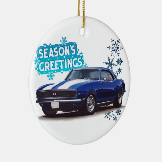 Camaro, de Groeten van het seizoen Keramisch Ornament (Rechts)