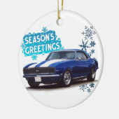 Camaro, de Groeten van het seizoen Keramisch Ornament (Links)