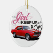 Camaro Girls Keramisch Ornament (Rechts)