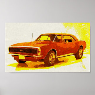 Camaro Impressionist Poster