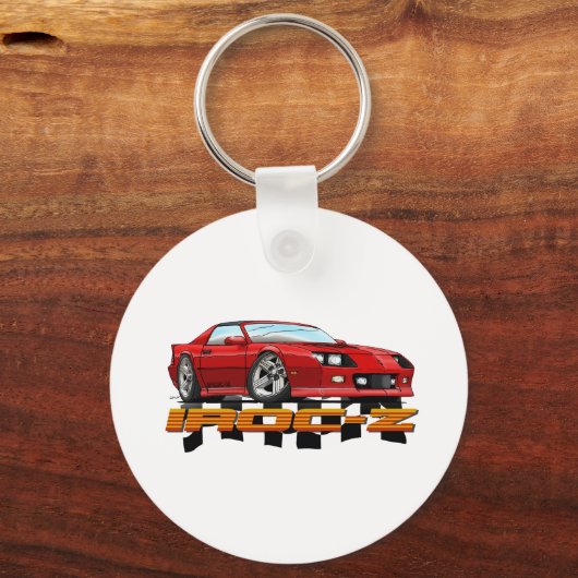 CAMARO_IROC_Z_rood Sleutelhanger (Voorkant)