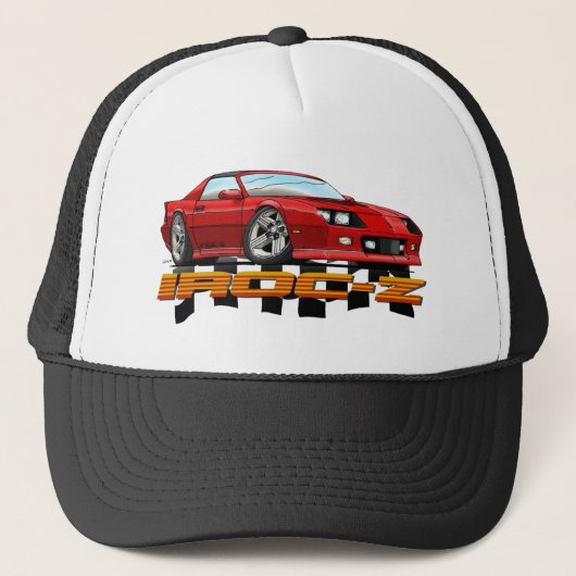 CAMARO_IROC_Z_rood Trucker Pet (Voorkant)