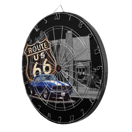 Camaro op 66 dartbord (Voorkant Rechts)