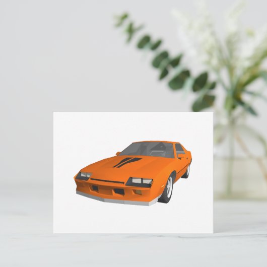 Camaro Sportauto van 80: 3D-model: Briefkaart (Staand voorkant)