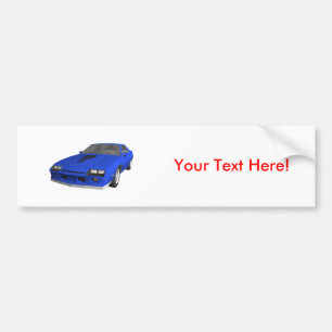 Camaro Sportauto van 80: 3D-model: Bumpersticker