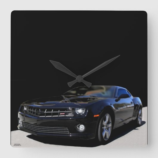 CAMARO SS CLOCK VIERKANTE KLOK (Voorkant)